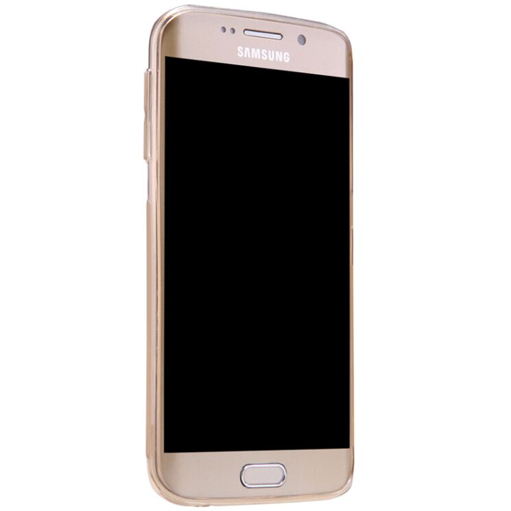 Силиконовая накладка NILLKIN 0.6mm Nature TPU для Samsung Galaxy S6 edge - Gold: фото 4 з 13