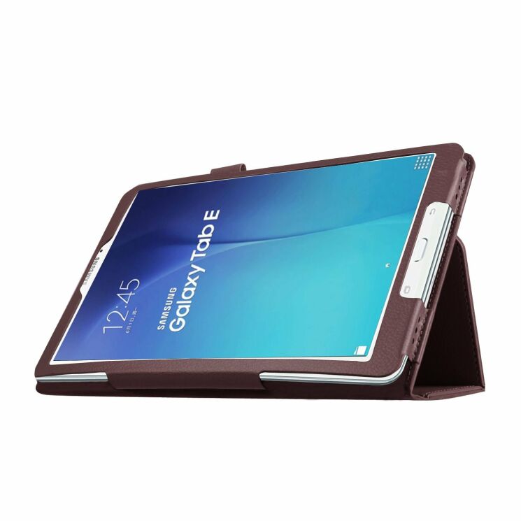 Чохол Deexe Book Type для Samsung Galaxy Tab E 9.6 (T560/561) - Brown: фото 2 з 6