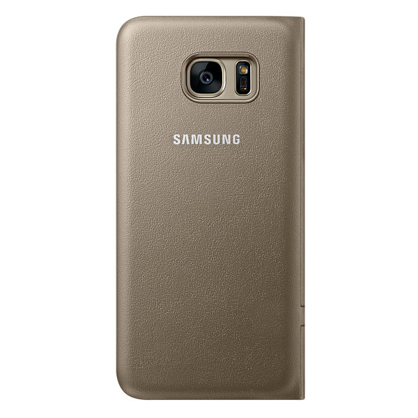 Чохол LED View Cover для Samsung Galaxy S7 edge (G935) EF-NG935PFEGRU - Gold: фото 4 з 8