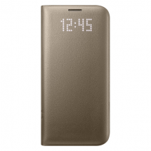 Чехол LED View Cover для Samsung Galaxy S7 edge (G935) EF-NG935PFEGRU - Gold: фото 1 из 8