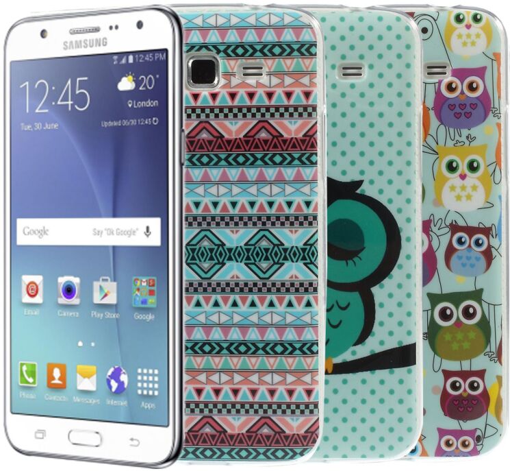 Силиконовая накладка Deexe Life Style для Samsung Galaxy J5 (J500) - UK FLag: фото 4 из 4