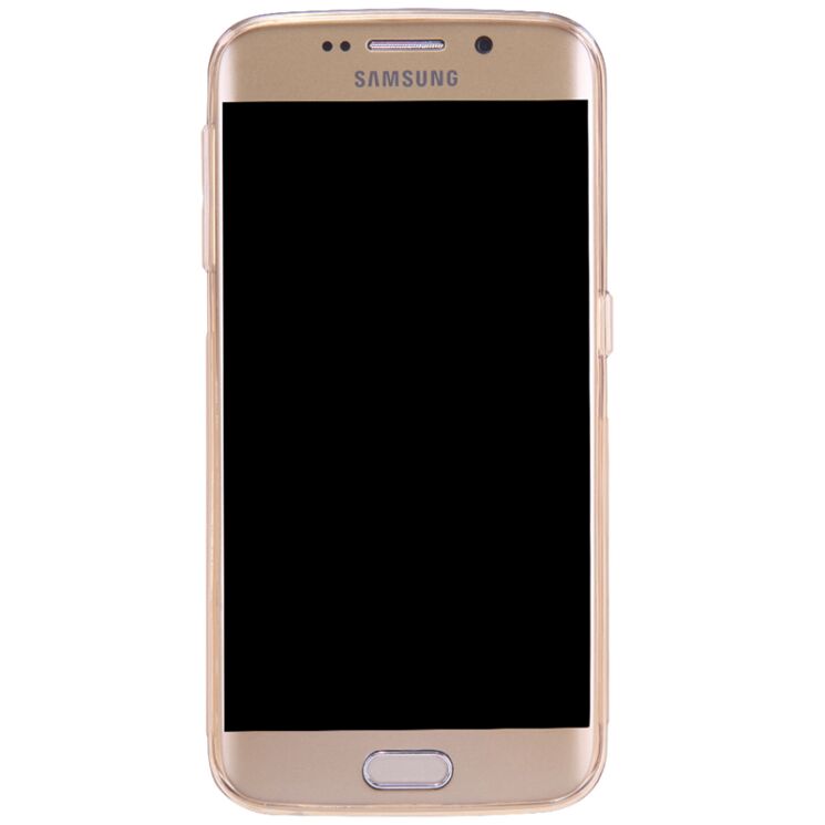 Силиконовая накладка NILLKIN 0.6mm Nature TPU для Samsung Galaxy S6 edge - Gold: фото 5 з 13