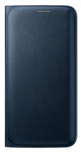 Чехол Flip Wallet PU для Samsung S6 Edge (G925) EF-WG925PBEGRU - Black: фото 1 из 4