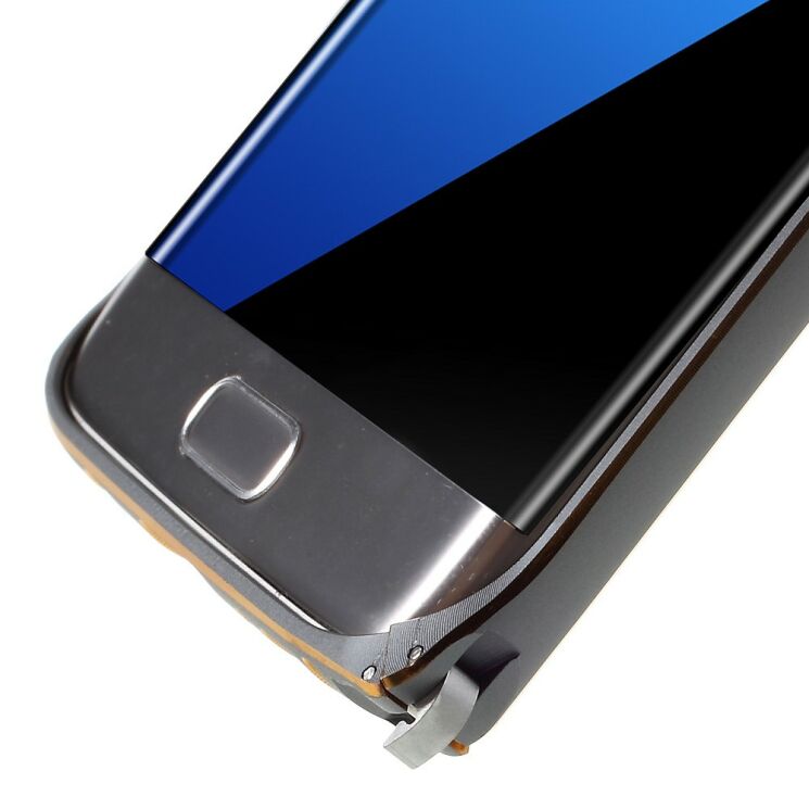 Бампер LOVE MEI Buckle Metal для Samsung Galaxy S7 edge (G935) - Gray: фото 6 з 7