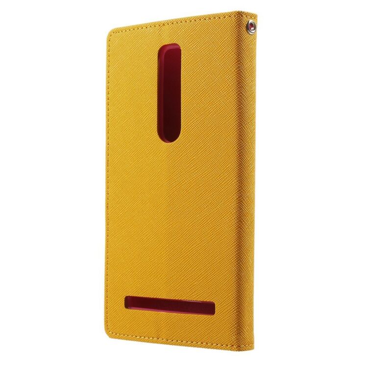 Чохол Mercury Fancy Diary для Asus Zenfone 2 (ZE550/551ML) - Yellow: фото 2 з 9