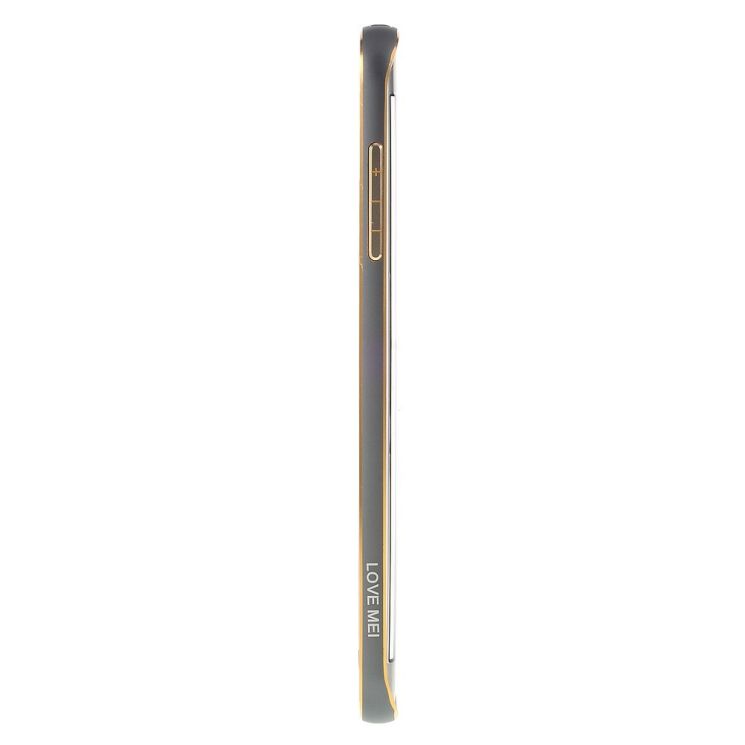 Бампер LOVE MEI Buckle Metal для Samsung Galaxy S7 edge (G935) - Gray: фото 2 из 7