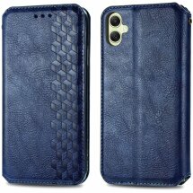 Чехол Deexe Rhombus Wallet для Samsung Galaxy A05 (A055) - Blue: фото 1 из 6