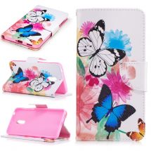 Чехол-книжка Deexe Color Wallet для Nokia 6 - Butterfly in Flowers: фото 1 из 8