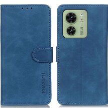 Чохол-книжка KHAZNEH Retro Wallet для Motorola Edge 40 - Blue: фото 1 з 9