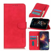 Чохол-книжка KHAZNEH Retro Wallet для Motorola Moto G8 - Red: фото 1 з 11