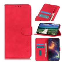Чохол-книжка KHAZNEH Retro Wallet для Xiaomi 11T / 11T Pro - Red: фото 1 з 11