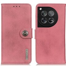 Чехол-книжка KHAZNEH Wallet Cover для OnePlus 12 - Pink: фото 1 из 8