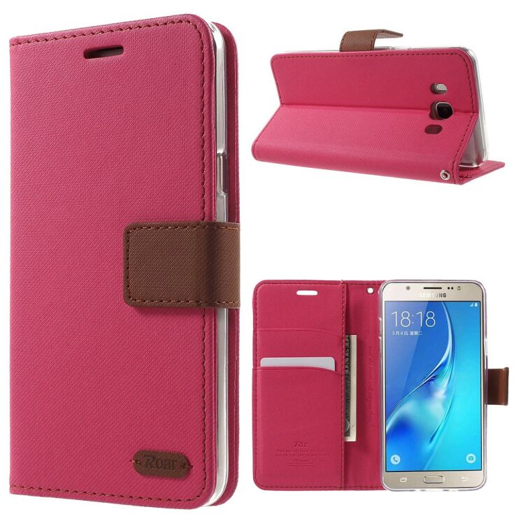 Чохол ROAR KOREA Cloth Texture для Samsung Galaxy J5 2016 (J510) - Pink: фото 1 з 10