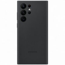 Чехол Silicone Cover для Samsung Galaxy S22 Ultra (S908) EF-PS908TBEGRU - Black: фото 1 из 5
