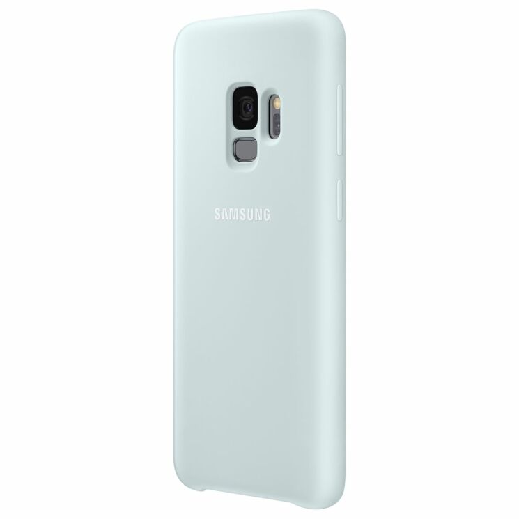 Чохол Silicone Cover для Samsung Galaxy S9 (G960) EF-PG960TJEGRU - Blue: фото 2 з 4
