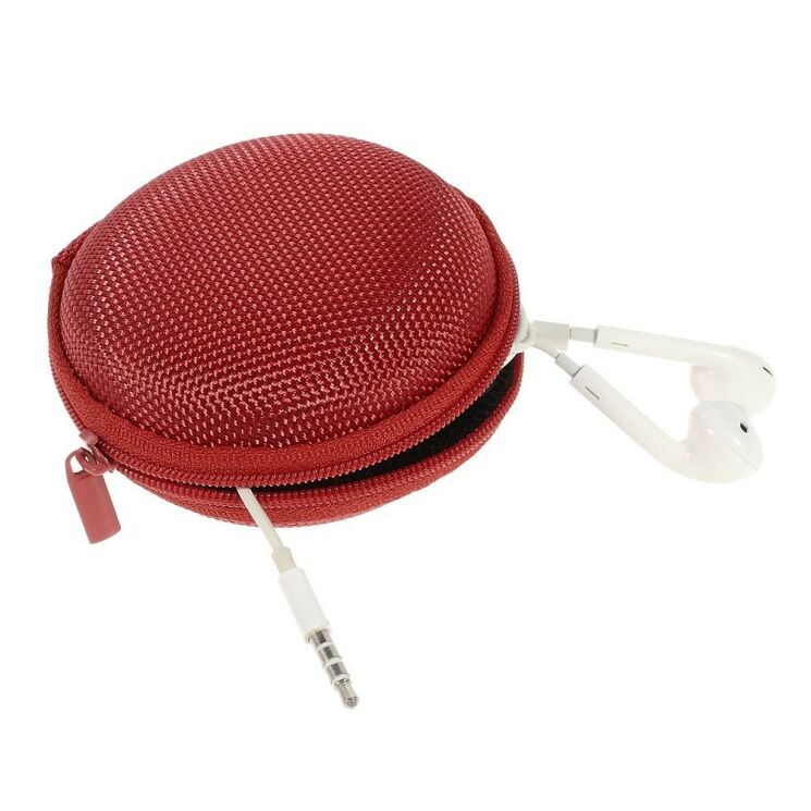 Компактна сумка для навушників Deexe Small Box - Red: фото 2 з 5