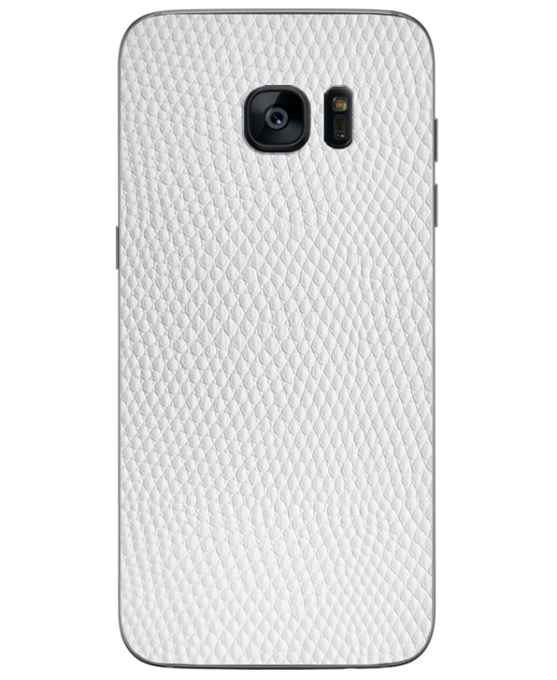 Кожаная наклейка Glueskin для Samsung Galaxy S7  - White Pearl: фото 1 з 10