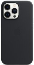 Оригинальный чехол Leather Case with MagSafe для Apple iPhone 13 Pro (MM1H3ZE/A) - Midnight: фото 1 из 5