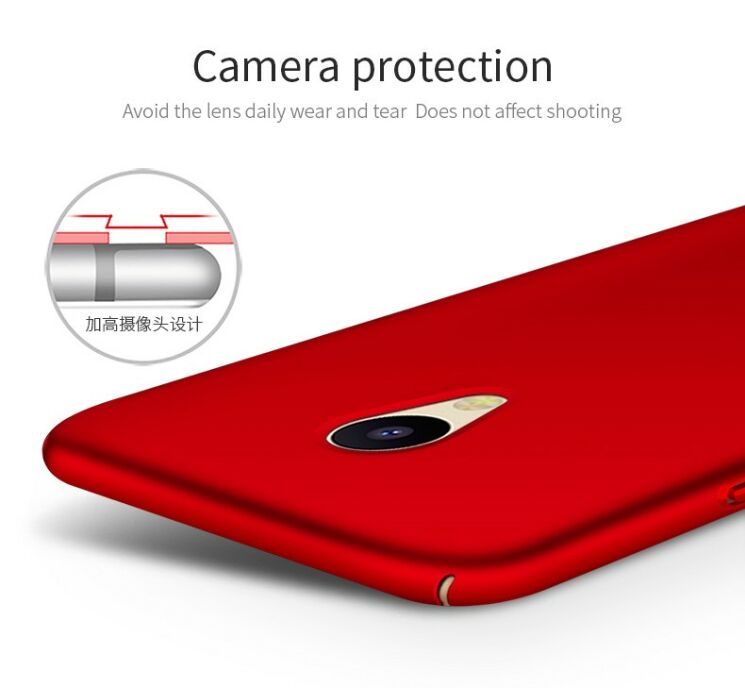 Пластиковий чохол Deexe Edge Case для Meizu M5 Note - Red: фото 8 з 10