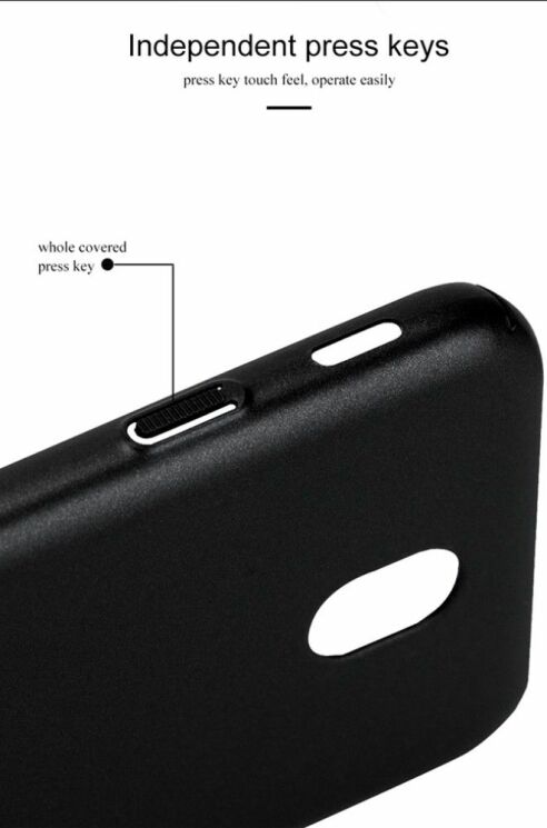 Пластиковый чехол LENUO Silky Touch для Samsung Galaxy J5 2017 (J530) - Black: фото 8 из 13