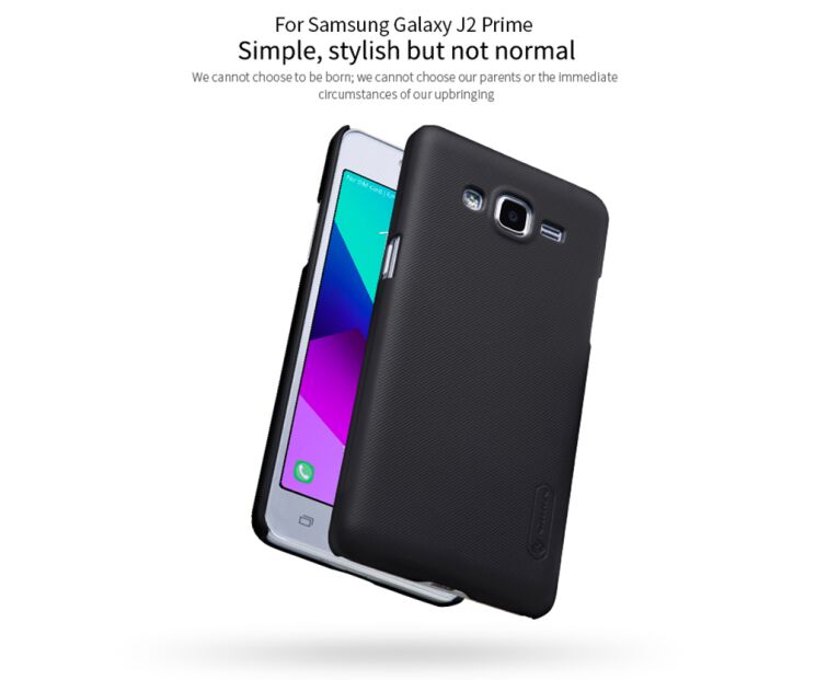 Пластиковый чехол NILLKIN Frosted Shield для Samsung Galaxy J2 Prime (G532) - Black: фото 7 из 14