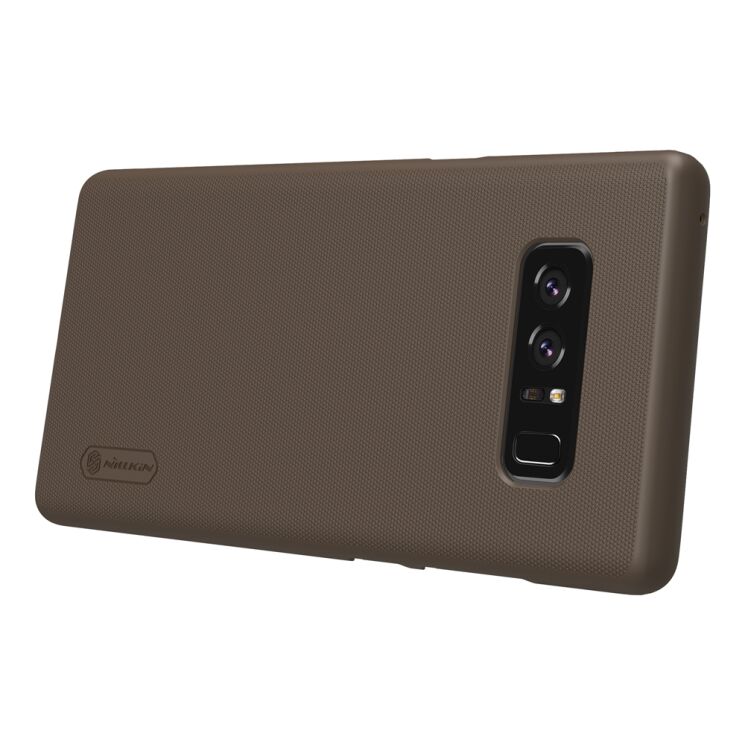 Пластиковый чехол NILLKIN Frosted Shield для Samsung Galaxy Note 8 (N950) - Brown: фото 4 из 15