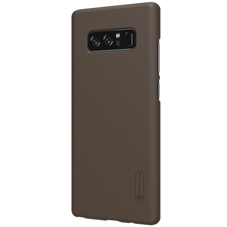 Пластиковий чохол NILLKIN Frosted Shield для Samsung Galaxy Note 8 (N950) - Brown: фото 3 з 15