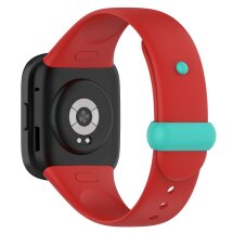 Ремінець UniCase Silicone Strap для Xiaomi Redmi Watch 3 - Red / Cyan: фото 1 з 7