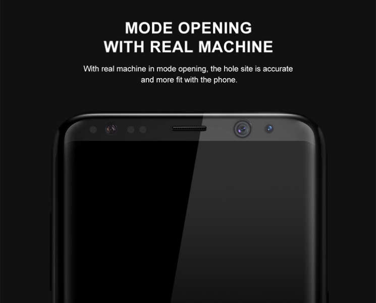 Защитное стекло BASEUS 3D Full Curved для Samsung Galaxy S8 Plus (G955) - Black: фото 17 из 17