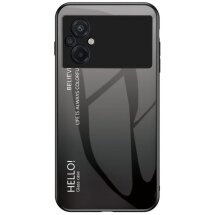 Защитный чехол Deexe Gradient Color для Xiaomi Poco M5 - Black / Grey: фото 1 из 5