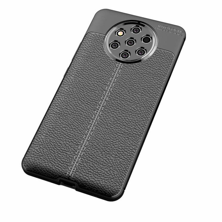 Защитный чехол Deexe Leather Cover для Nokia 9 PureView - Black: фото 2 из 11