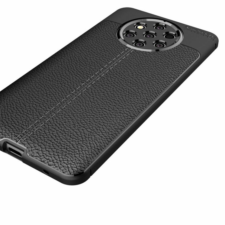 Защитный чехол Deexe Leather Cover для Nokia 9 PureView - Black: фото 5 из 11