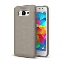 Захисний чохол Deexe Leather Cover для Samsung Galaxy J2 Prime - Gray: фото 1 з 11