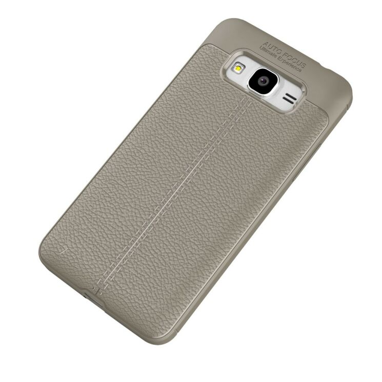 Захисний чохол Deexe Leather Cover для Samsung Galaxy J2 Prime - Gray: фото 2 з 11