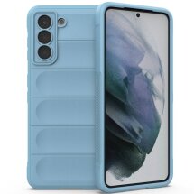 Захисний чохол Deexe Terra Case для Samsung Galaxy S21 (G991) - Baby Blue: фото 1 з 6