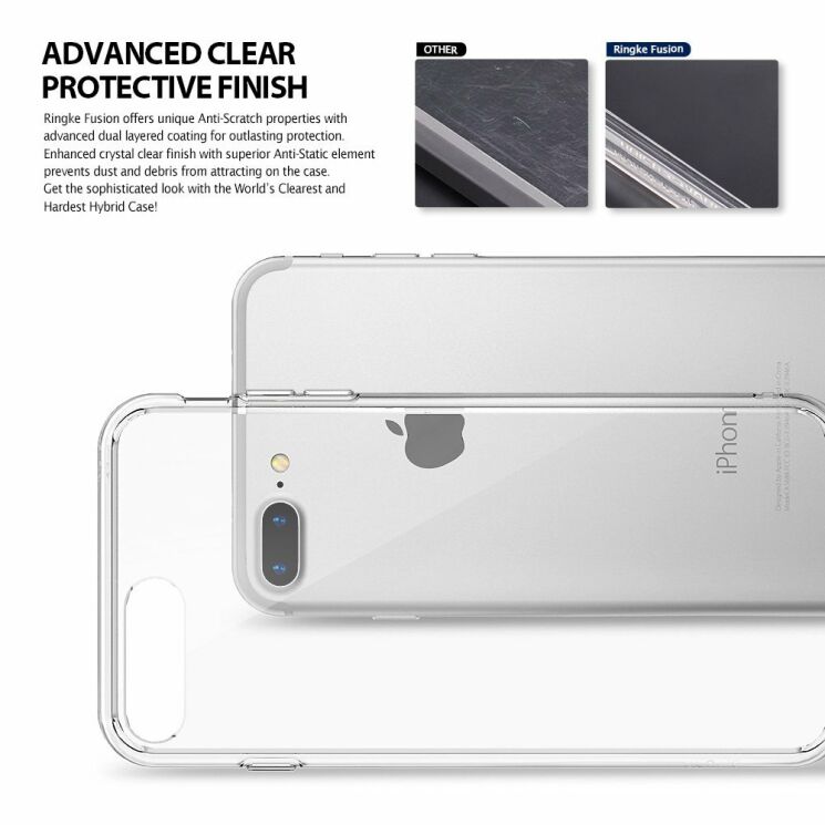 Защитный чехол RINGKE Fusion для iPhone 7 Plus / iPhone 8 Plus - Transparent: фото 5 из 6