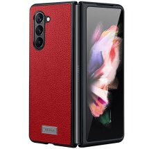 Захисний чохол SULADA Leather Case (FF) для Samsung Galaxy Fold 5 - Red: фото 1 з 6