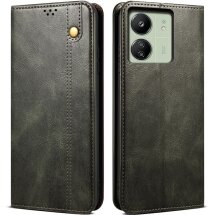 Защитный чехол UniCase Leather Wallet для Xiaomi Redmi 13C / Poco C65 - Green: фото 1 из 7