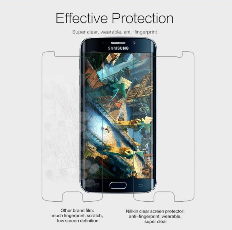 Защитная пленка Nillkin Super Clear для Samsung Galaxy S6 edge (G925): фото 2 из 6