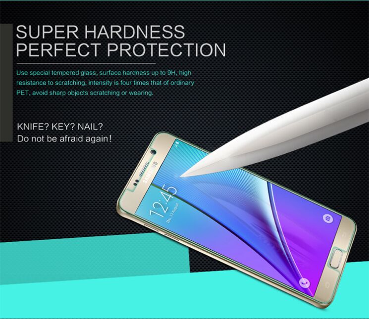 Защитное стекло NILLKIN Amazing H для Galaxy Note 5 (N920): фото 6 из 11