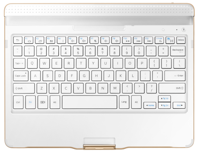 Чохол-клавіатура для Samsung Galaxy Tab S 10.5 EJ-CT800RAEGRU - White: фото 12 з 19