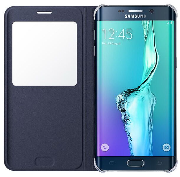 Чохол S View Cover для Samsung Galaxy S6 edge+ (EF-CG928PBEGRU) - Black: фото 4 з 5