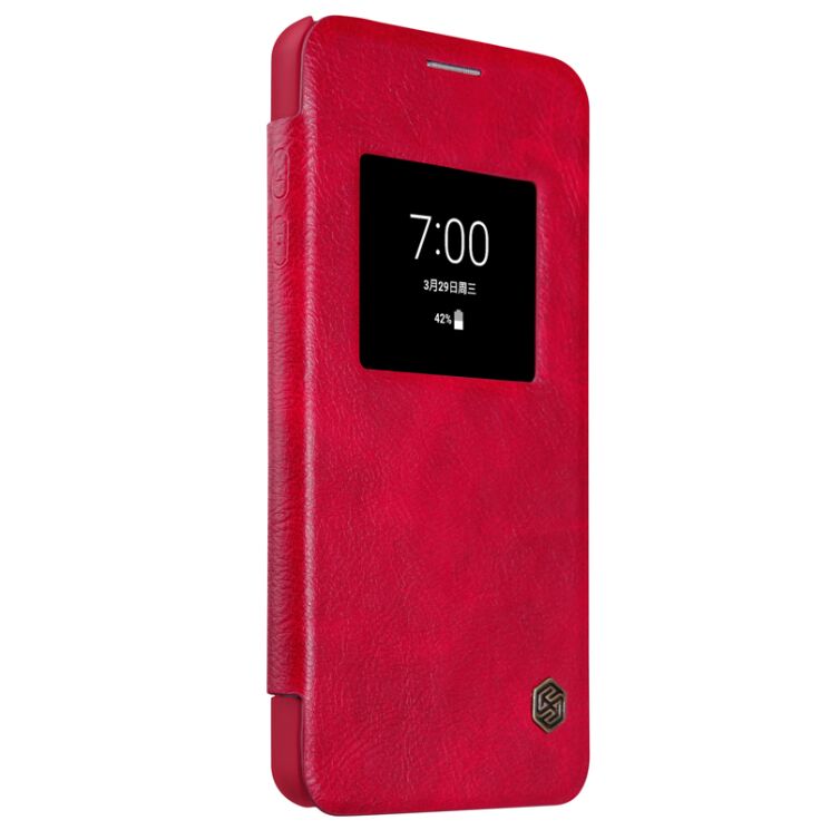 Чехол-книжка NILLKIN Qin Series для LG G6 - Red: фото 5 из 19