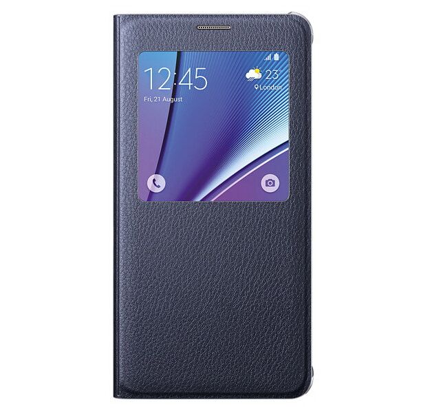 S View Cover! Чехол для Samsung Galaxy Note 5 (N920) EF-CN920P - Black: фото 2 из 7