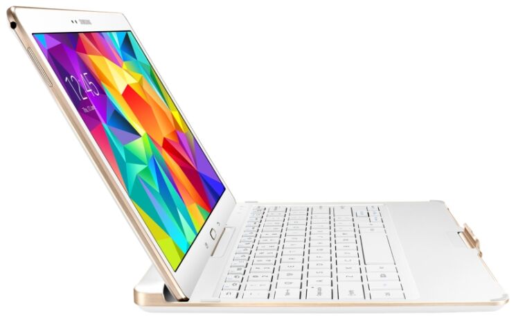 Чехол-клавиатура для Samsung Galaxy Tab S 10.5 EJ-CT800RAEGRU - White: фото 6 из 19
