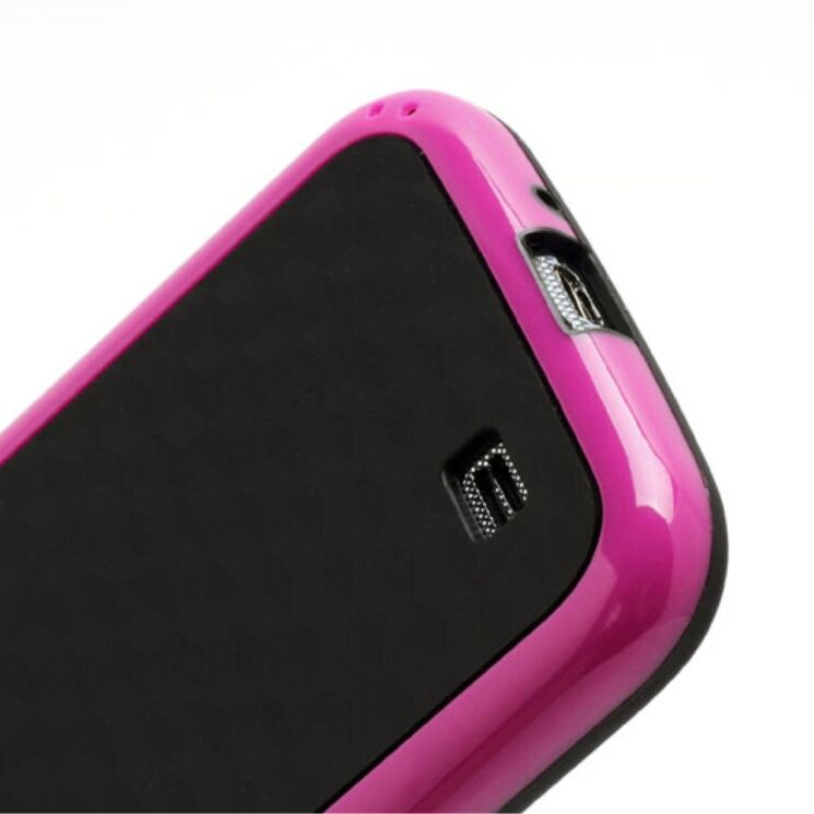 Силиконовая накладка Deexe Cube Pattern для Samsung Galaxy S4 (i9500) - Pink: фото 5 из 7