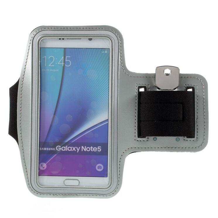 Чехол на руку UniCase Run&Fitness Armband L для смартфонов шириной до 86 мм - Grey: фото 1 из 9