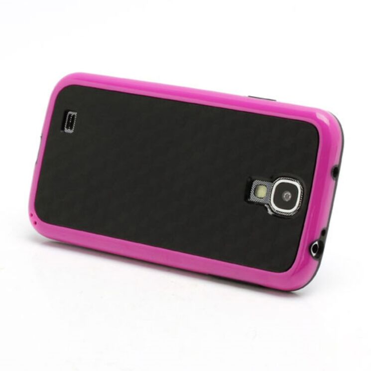 Силиконовая накладка Deexe Cube Pattern для Samsung Galaxy S4 (i9500) - Pink: фото 2 из 7