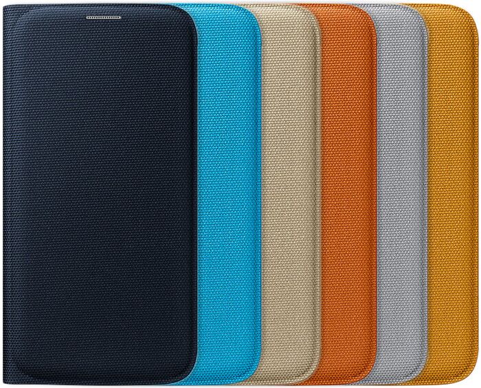 Чохол Flip Wallet Fabric для Samsung S6 (G920) EF-WG920BBEGRU - Yellow: фото 4 з 4