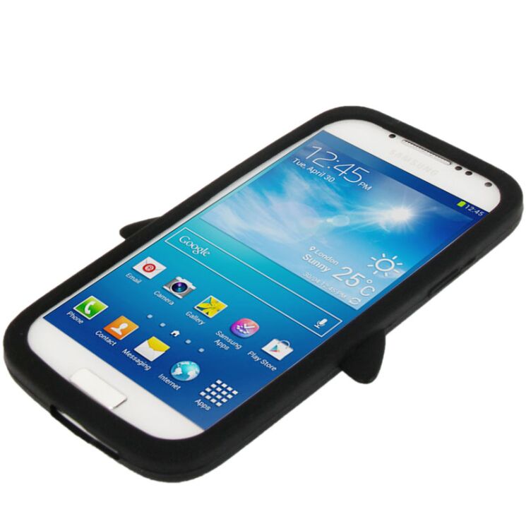 Силиконовая накладка Deexe Penguin Series для Samsung Galaxy S4 mini (i9190) - Black: фото 2 з 7
